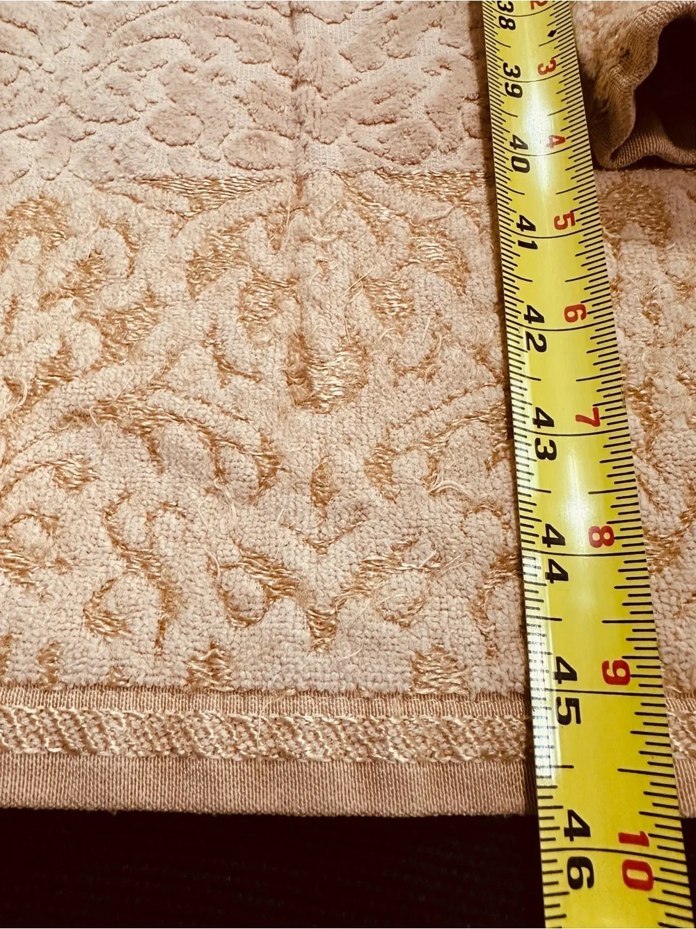 Bianca Exclusive VINTAGE Bath Towels (2) & Hand Towel Set in Champagne & Gold